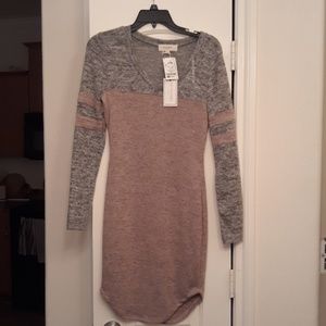 Long sleeve cotton dress